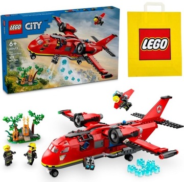 LEGO CITY 60413 RATUNKOWY SAMOLOT STRAŻACKI + TORBA LEGO