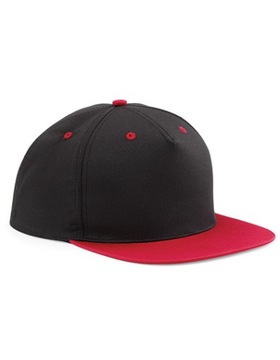 czarna czapka czerwony daszek Contrast Snapback