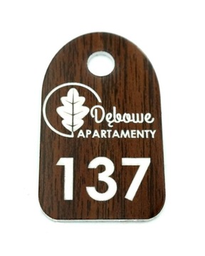 ЦИФРЫ для ключей от отеля 6х3 см 100 шт.