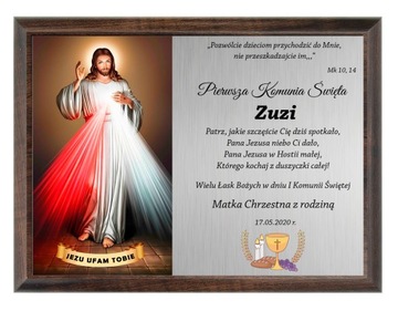 PAMIĄTKA PIERWSZEJ KOMUNII PREZENT NA KOMUNIĘ