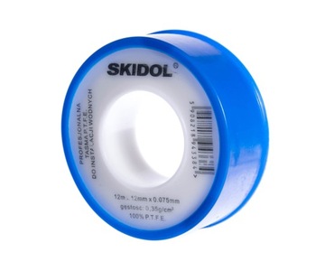 TAŚMA TEFLONOWA USZCZELNIAJĄCA SKIDOL 12 MM TEFLON
