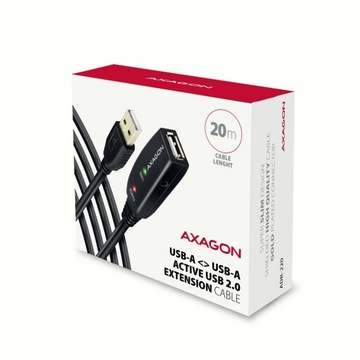 ADR-220 USB 2.0 A-M -> A-F активный кабель-удлинитель/усилитель 20 м