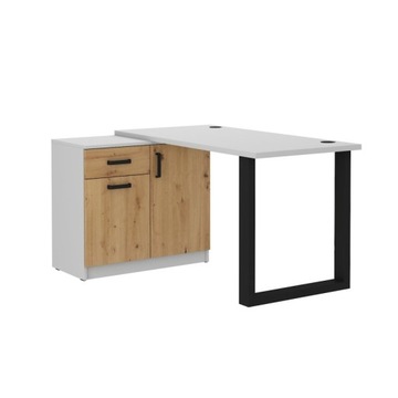 Meble biurowe MALTA 130 biurko komoda DĄB ARTISAN