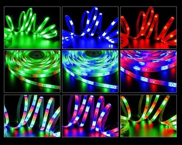 Светодиодная лента RGB 2835, длина 4,5 м, водонепроницаемый комплект дистанционного управления