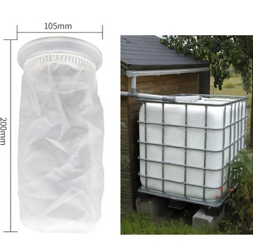 2x 105X200MM WYTRZYMAŁY FILTR ZBIORNIKA WODY IBC FILTR NYLONOWY DO ZBIORNIK