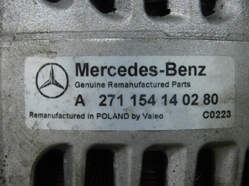 271154140280 ALTERNÁTOR 1.8 B MERCEDES W204