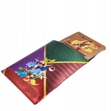 Karty Pokemon RÓZOWE LEGENDARNE UNIKATOWE KARTY 10 SZT ETUI