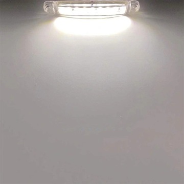 10 шт. ГАБАРИТНЫЙ ФОНАРЬ 9 СВЕТОДИОДНЫХ СИГНАЛИЗАЦИЙ БЕЛОГО СВЕТА 24 В.