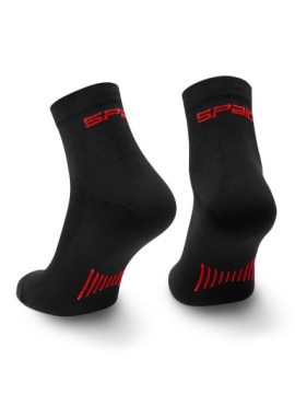 НОСКИ ДЛЯ БЕГА SPAIO 01 ЧЕРНЫЕ/КРАСНЫЕ 38-40