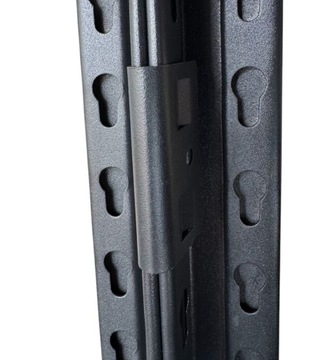 REGAŁ METALOWY czarny magazynowy 200x200x50 do garażu piwnicy biura DODAS