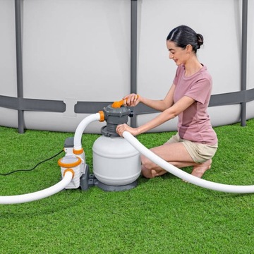 BESTWAY 58499 Насос с песочным фильтром для садовых бассейнов, таймер 8327л/ч