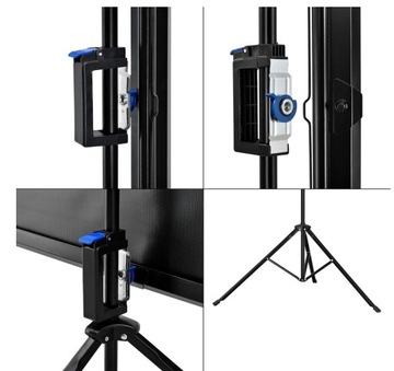 ПРОЕКЦИОННЫЙ ЭКРАН на штативе 200х150см 100