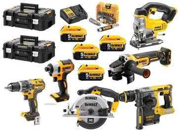 DEWALT ZESTAW COMBO 6SZT NARZĘDZI 4X5AH 18V LI-ION
