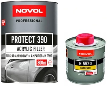 Novol Protect 390 z utw. Podkład akrylowy. Szary