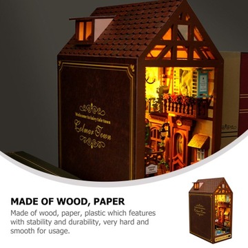 НАБОР ДЕРЕВЯННЫХ МИНИАТЮРНЫХ КНИГ «Сделай сам» КУКОЛЬНЫЙ ДОМИК