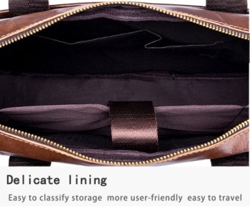 Мужская сумка-портфель на коричневом каркасе портфеля