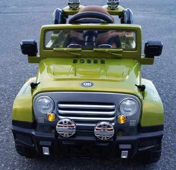 Детский внедорожник на аккумуляторе JJ, Желтый + Пульт дистанционного управления + Ящик для хранения + Аудиосистема
