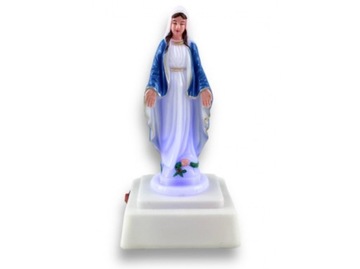 PODŚWIETLANA FIGURKA MARYJA WKŁAD DO ZNICZA LED 15,5 CM.