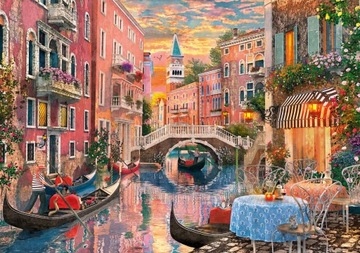 PUZZLE 6000 el VENICE EVENING SUNET ZACHÓD WENECJA