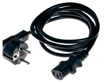 KABEL ZASILAJĄCY KOMPUTEROWY CZARNY DŁUGOŚĆ 1.5M