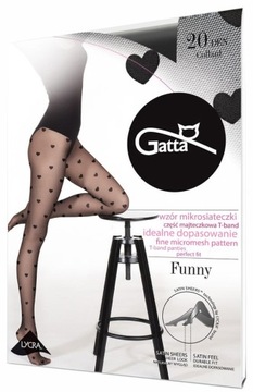 RAJSTOPY GATTA SERDUSZKA FUNNY 08 3-M NERO