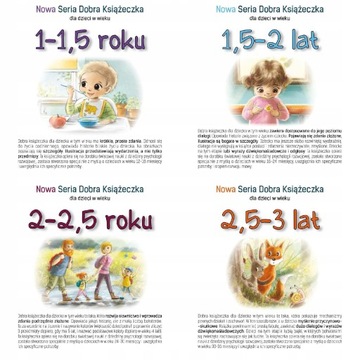Nowa Seria DOBRA KSIĄŻECZKA dla dzieci 1-3 lata Zestaw