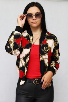 ЛЕГКИЙ СВИТШОТ-БОМБЕР С ПРИНТОМ