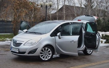 Opel Meriva II Mikrovan 1.4 Twinport ECOTEC 100KM 2010 Opel Meriva GWARANCJA, 1.4 100KMLPG, ISOFIX, Pol skora, Navi, Niski przebi, zdjęcie 18