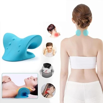 Тяговая подушка, массаж, обезболивающий, релаксатор, хиропрактика, шейная подушка