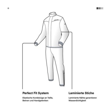 ДОЖДЕВОЙ КОСТЮМ 2 ЧАСТЬ. REBELHORN RAIN BLACK/FLUO YELLOW XL