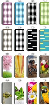 Наклейка на холодильник, 3D шпон кожи, фотообои ХИТ