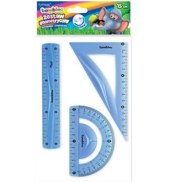 ZESTAW GEOMERTYCZNY BAMBINO 3 ELEMENTY 15cm KIDS