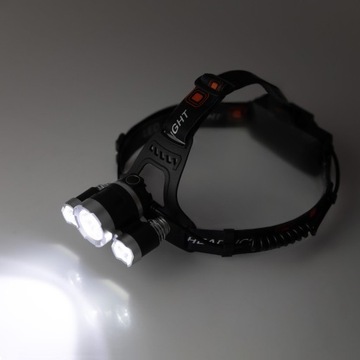 МОЩНАЯ ФАРА T6 АККУМУЛЯТОР 3xLED