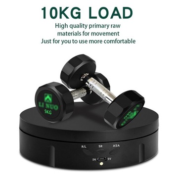 Электрический вращающийся на 360° поворотный стол с зарядкой через USB