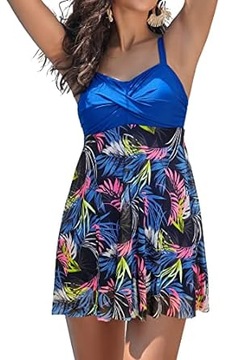 SHEKINI 11314-46 Y Sukienka Strój kąpielowy MONOKINI Szorty r.XL