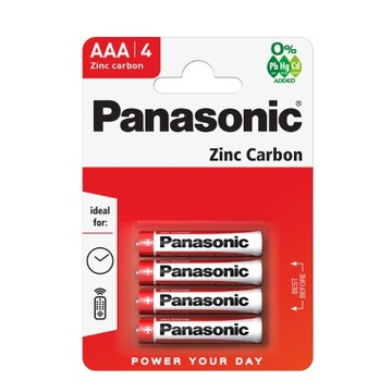 Baterie R03 (AAA), 4 szt., blister, PANASONIC
