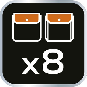 Карман для инструментов, 8 отделений, металлические ручки.