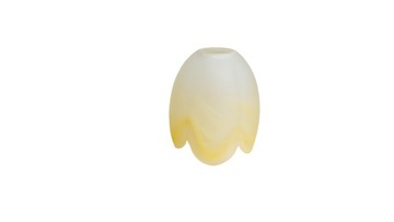 KLOSZ SZKLANY BIAŁO POMARAŃCZOWY DO LAMP 4316