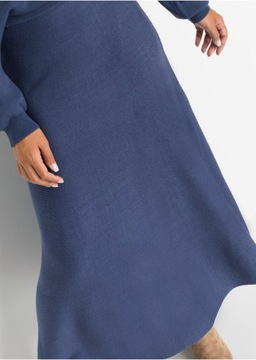 SPÓDNICA DZIANINOWA MIDI__32/34