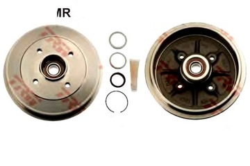 TRW BĘBNY HAMULCOWE PEUGEOT TYŁ 106 206 207 1,0-1,