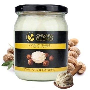 Масло Ши рафинированное НАТУРАЛЬНОЕ 450г Карите СТЕКЛЯННАЯ БАНКА