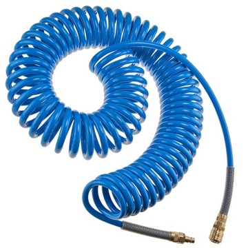 WĄŻ PRZEWÓD PNEUMATYCZNY SPIRALNY 15M 8X12MM 10BAR DO KOMPRESORA - RQS