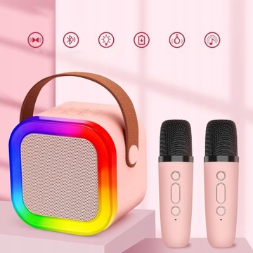 Караоке Bluetooth Set беспроводной динамик + 2 микрофоны для детей