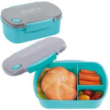 ŚNIADANIÓWKA LUNCHBOX Z PRZEGRÓDKAMI BackUp turkus