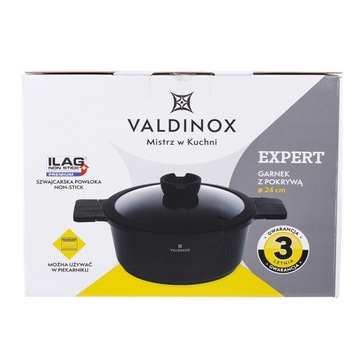 Zestaw garnków z powłoką premium do piekarnika Valdinox Expert 6 el