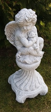 Садовая статуя, бетонная фигурка ангела, большая