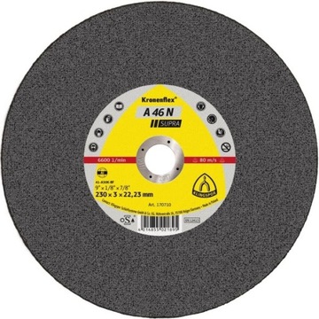 Tarcza do cięcia aluminium 230x3,0x22,2mm A46N Supra