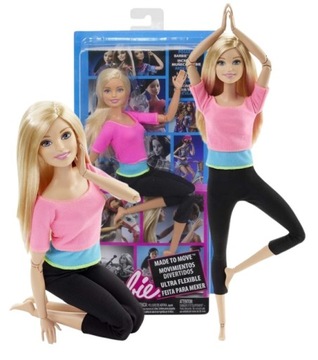 LALKA BARBIE MADE TO MOVE FITNESS model DHL82