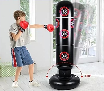 ДЕТСКИЙ БОКСЕРСКИЙ МЕШОК + НАСОСНЫЕ ПЕРЧАТКИ FT44