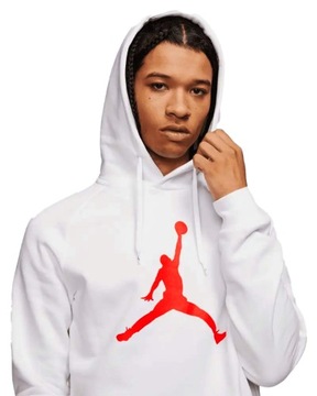 Jordan Nike CIEPŁA BAWEŁNIANA męska bluza KANGURKA FLEECE z kapturem